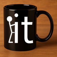 Fuck It Logo Figure 11oz C Handle Ceramic Mug