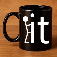 Fuck It Logo Figure 11oz C Handle Ceramic Mug