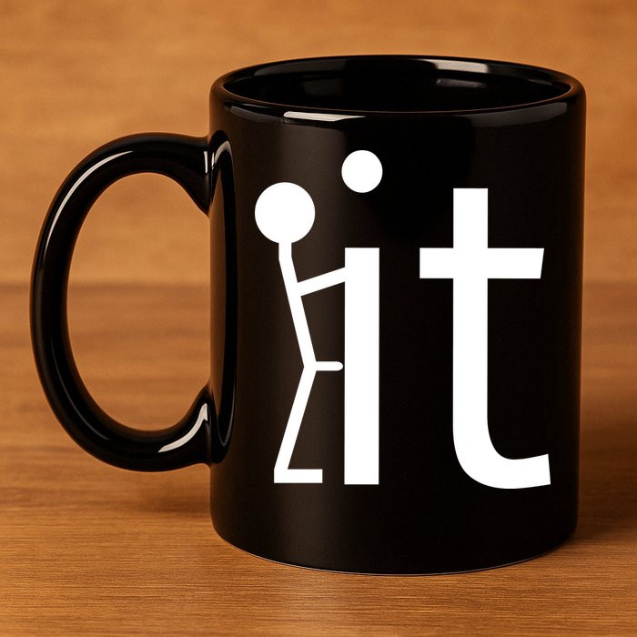 Fuck It Logo Figure 11oz C Handle Ceramic Mug