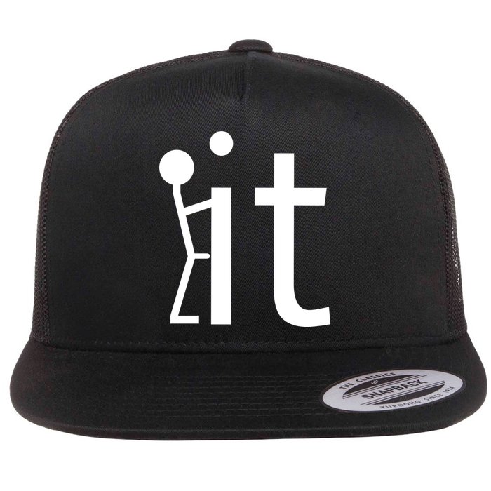 Fuck It Logo Figure Flatbill Hat