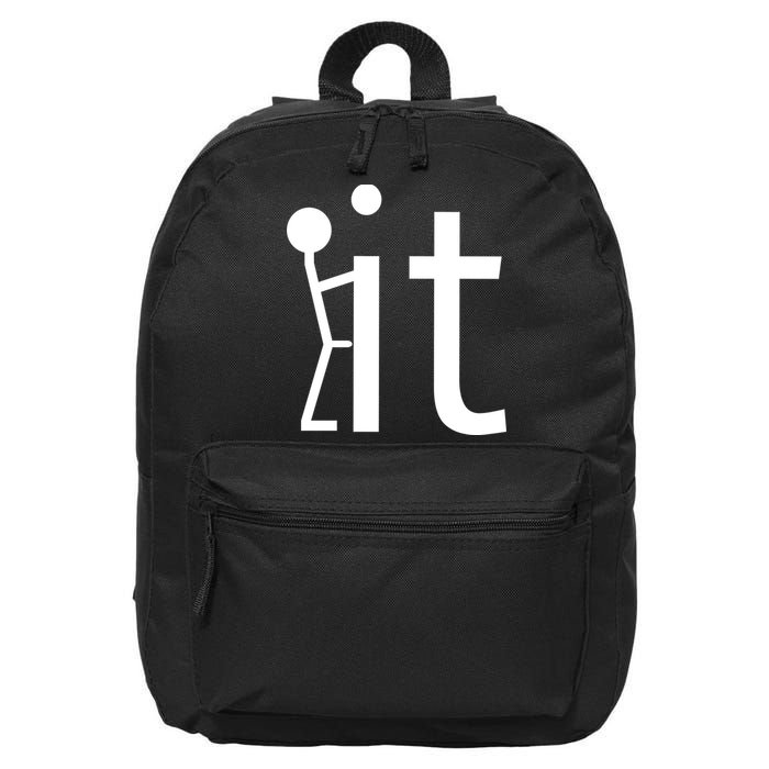 Fuck It Logo Figure 16 in Basic Backpack