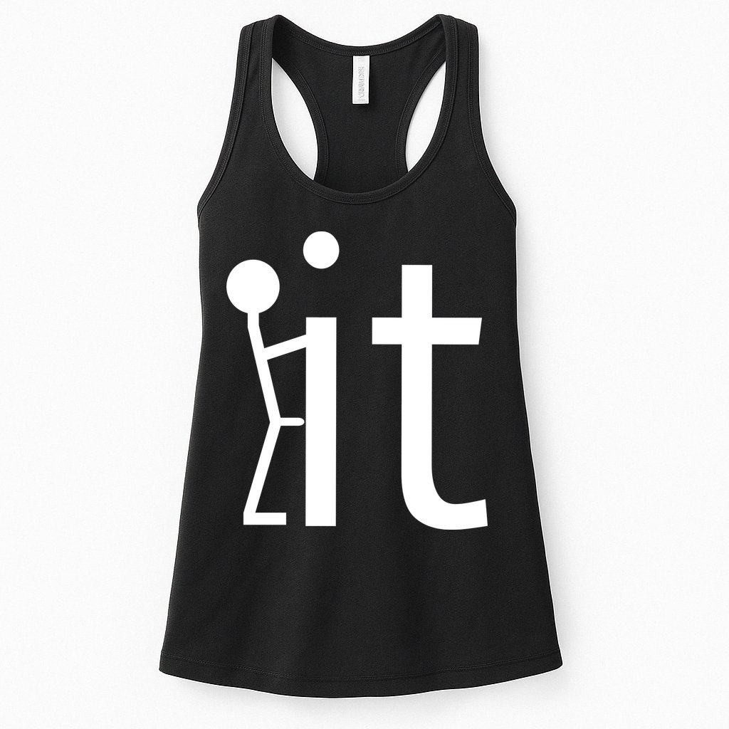 Fuck It Logo Figure Womens Tank Top