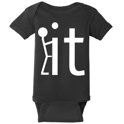 Fuck It Logo Figure Baby Bodysuit