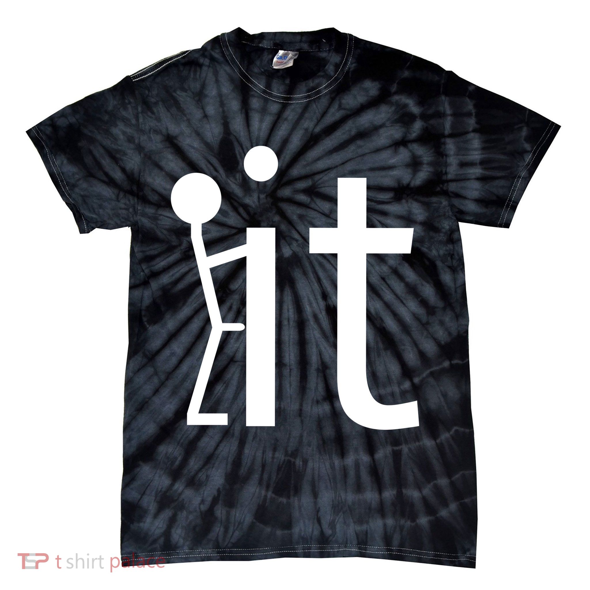 Fuck It Logo Figure Tie-Dye T-Shirt