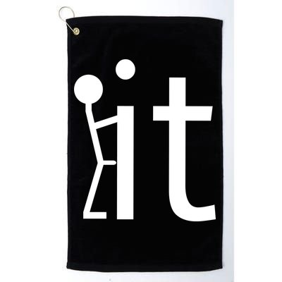 Fuck It Logo Figure Golf Towel