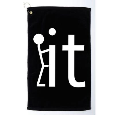 Fuck It Logo Figure Platinum Collection Golf Towel