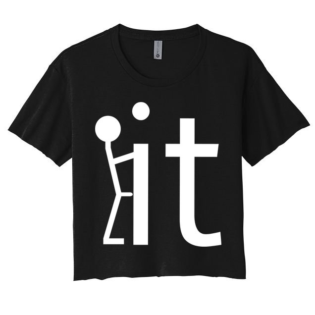 Fuck It Logo Figure Crop Top