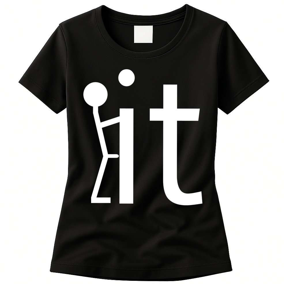 Fuck It Logo Figure Womens T-Shirt