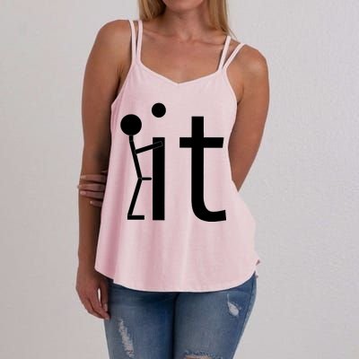 Fuck It Logo Figure Women's Strappy Tank