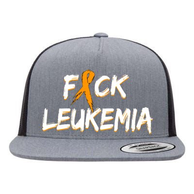 Fuck Leukemia Flat Bill Trucker Hat