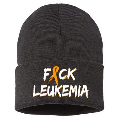 Fuck Leukemia Sustainable Knit Beanie