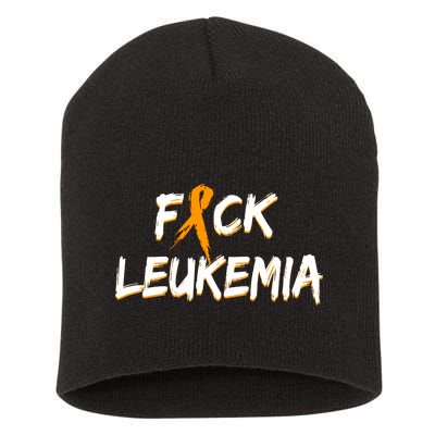 Fuck Leukemia Short Acrylic Beanie