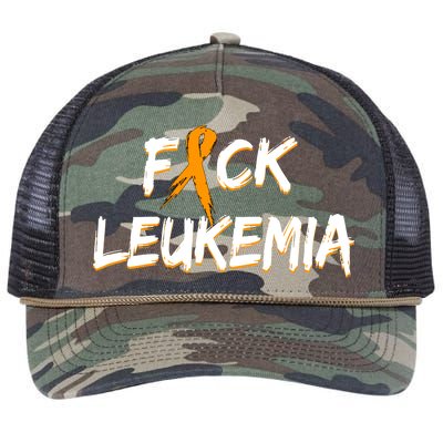 Fuck Leukemia Retro Rope Trucker Hat Cap