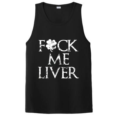 Fuck Me Liver Irish Whiskey Funny St. Patrick's Day PosiCharge Competitor Tank