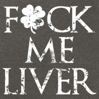 Fuck Me Liver Irish Whiskey Funny St. Patrick's Day Cotton Canvas Backpack