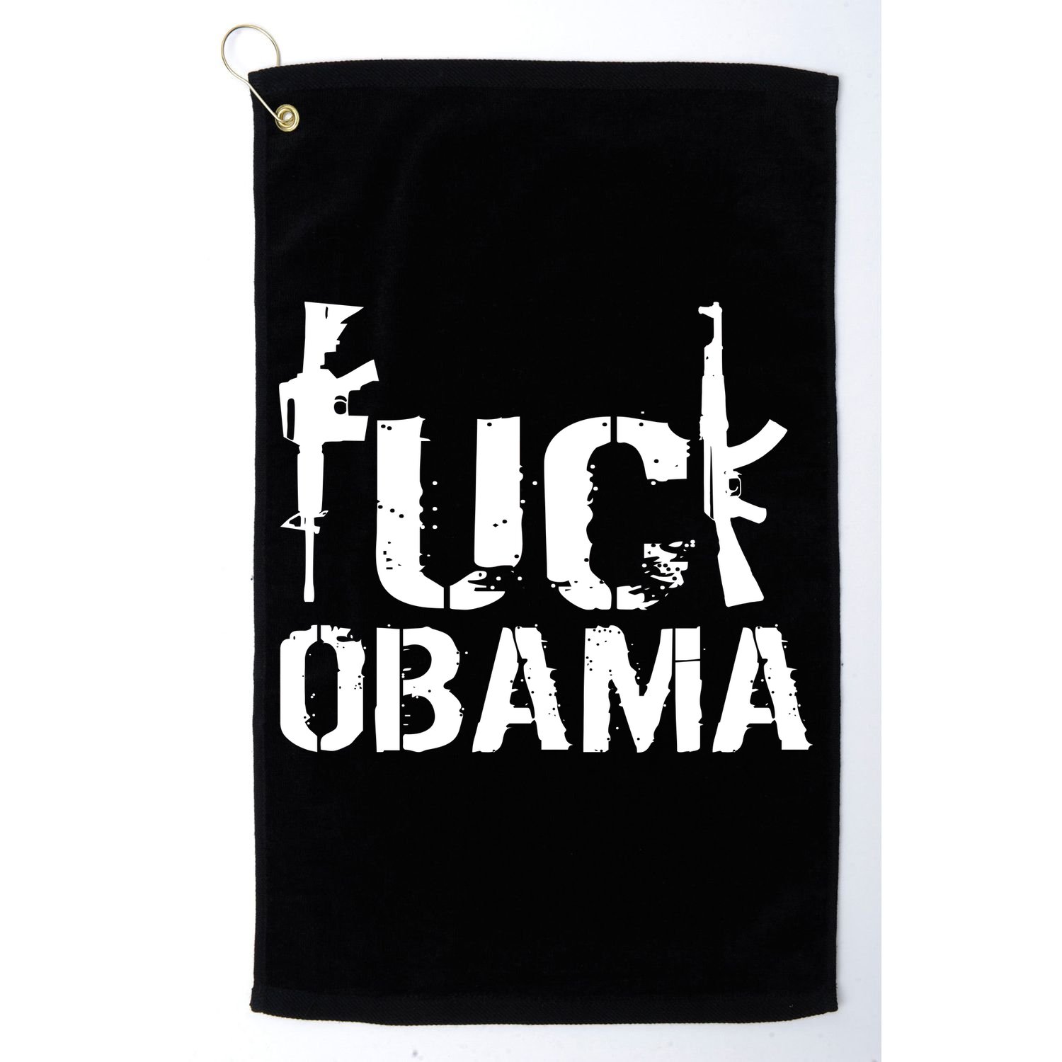 Fuck Obama Gun Rights Golf Towel