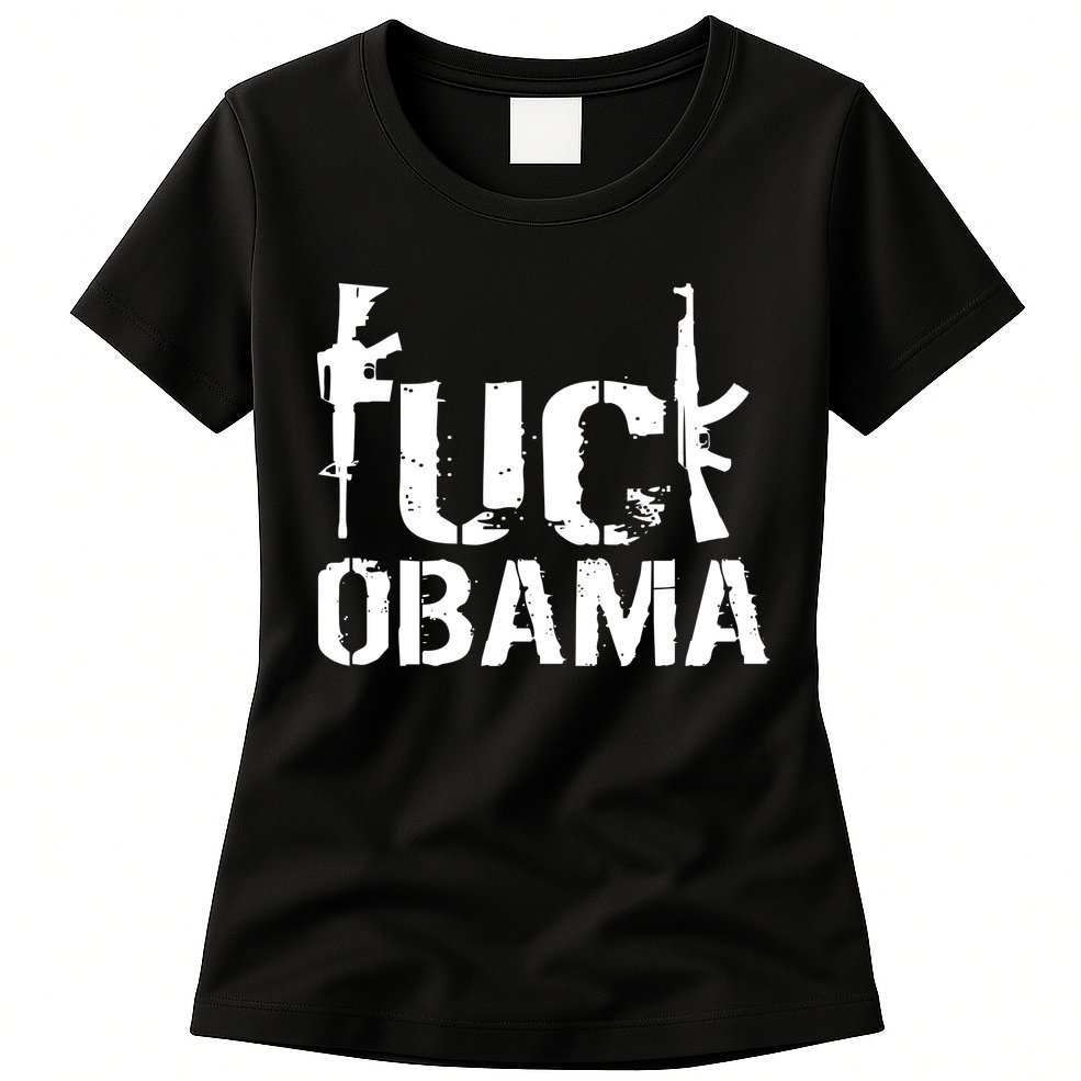 Fuck Obama Gun Rights Womens T-Shirt