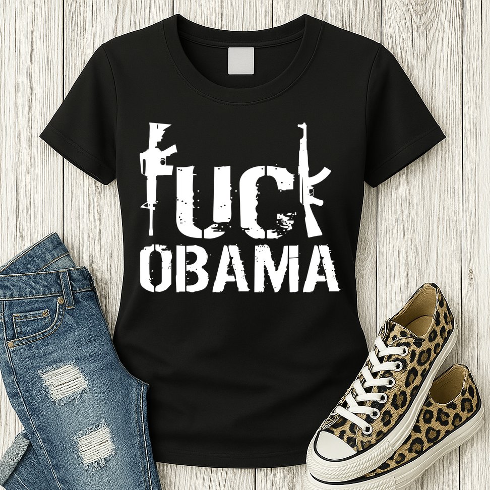 Fuck Obama Gun Rights Womens T-Shirt