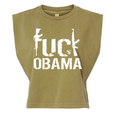 Fuck Obama Gun Rights Garment-Dyed Women's Muscle Tee