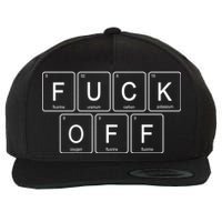 Fuck Off - Funny Adult Humor Periodic Table Of Elements Wool Snapback Cap