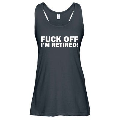 Fuck Off I'm Retired Ladies Essential Flowy Tank