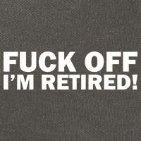 Fuck Off I'm Retired Cotton Canvas Backpack