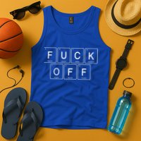 Fuck Off Periodic Table Funny Offensive Tank Top