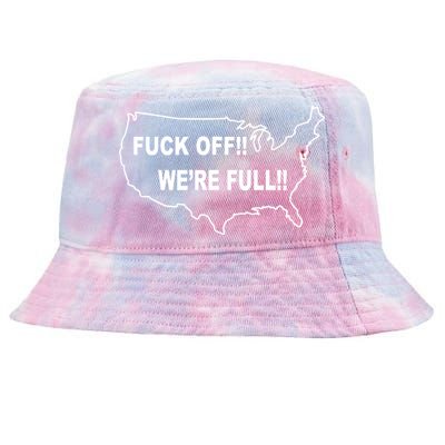 Fuck Off We're Full United States Tie-Dyed Bucket Hat