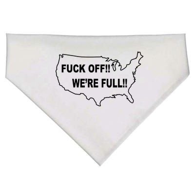 Fuck Off We're Full United States USA-Made Doggie Bandana