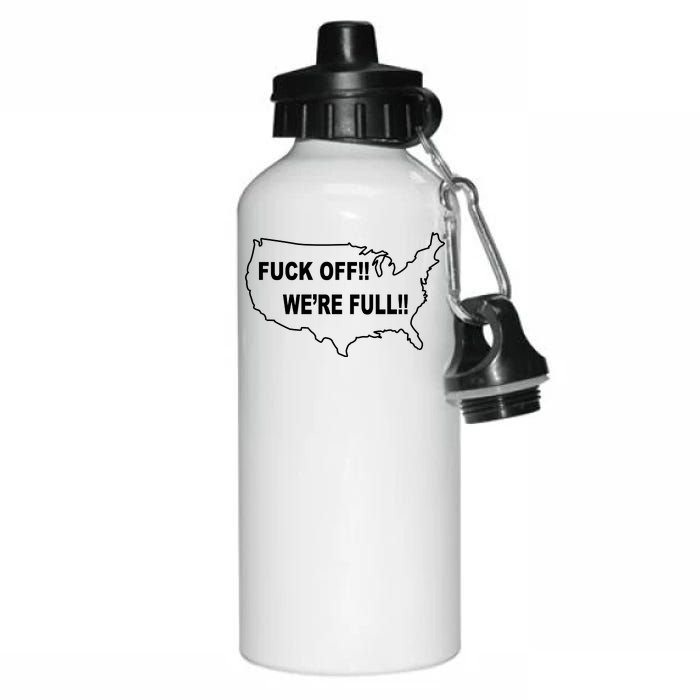 Fuck Off We're Full United States Aluminum Water Bottle