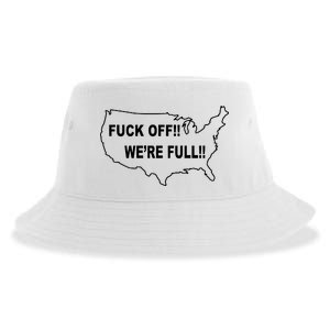 Fuck Off We're Full United States Sustainable Bucket Hat