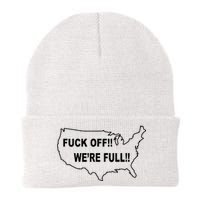 Fuck Off We're Full United States Knit Cap Winter Beanie