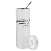 Fuck Off We're Full United States Stainless Steel Tumbler