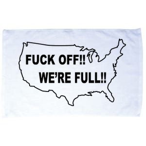 Fuck Off We're Full United States Microfiber Hand Towel