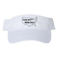 Fuck Off We're Full United States Valucap Bio-Washed Visor