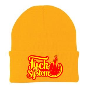 Fuck The System Knit Cap Winter Beanie