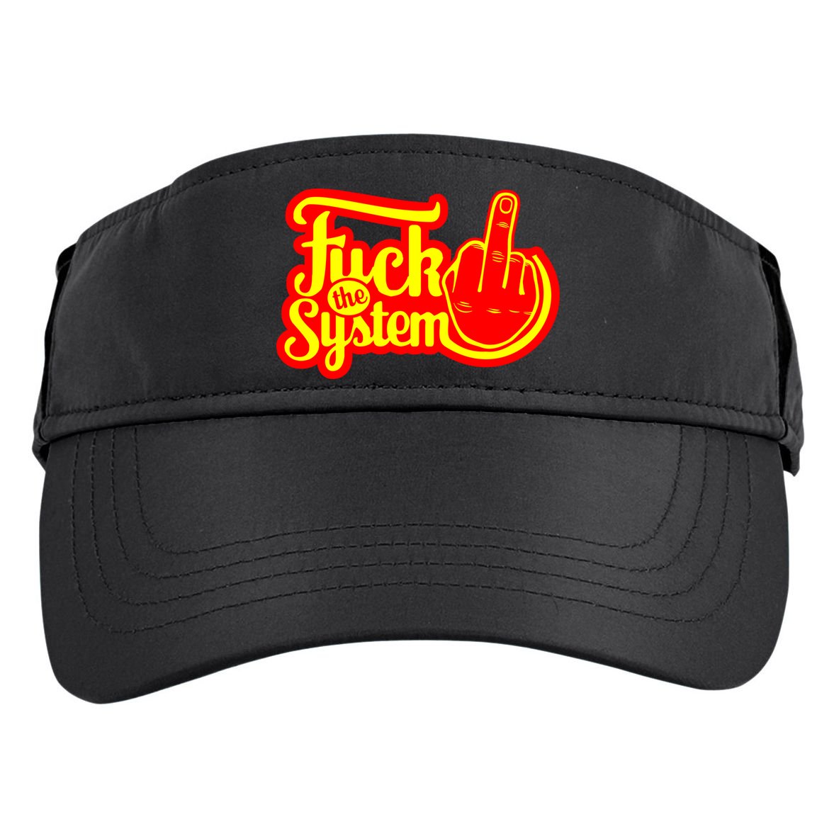 Fuck The System Adult Drive Performance Visor