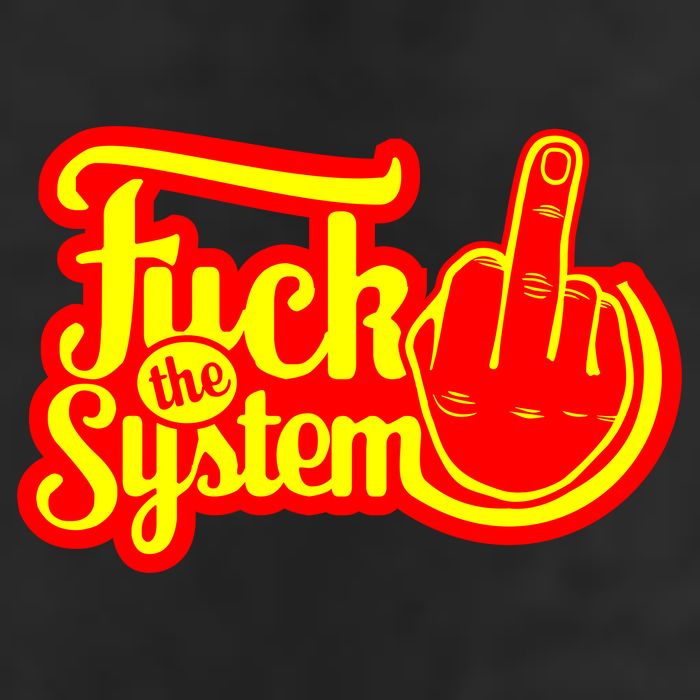 Fuck The System Adult Drive Performance Visor