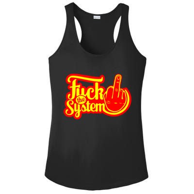 Fuck The System Ladies PosiCharge Competitor Racerback Tank