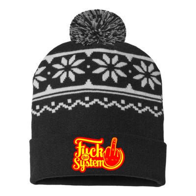 Fuck The System USA-Made Snowflake Beanie