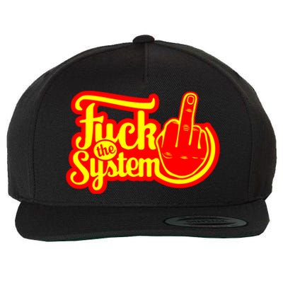 Fuck The System Wool Snapback Cap