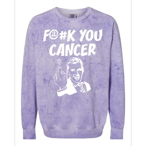 Fuck You Cancer Colorblast Crewneck Sweatshirt