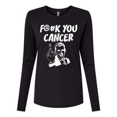 Fuck You Cancer Womens Cotton Relaxed Long Sleeve T-Shirt