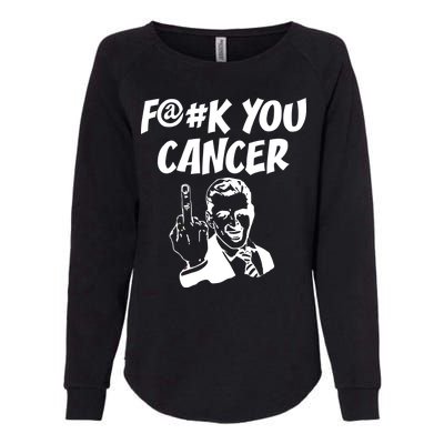 Fuck You Cancer Womens California Wash Sweatshirt