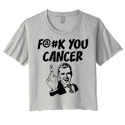 Fuck You Cancer Women's Crop Top Tee