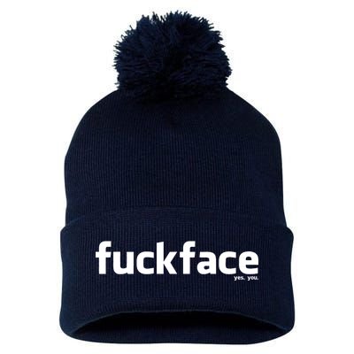 Fuckface Yes You Pom Pom 12in Knit Beanie