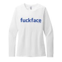 Fuckface Yes You Womens CVC Long Sleeve Shirt