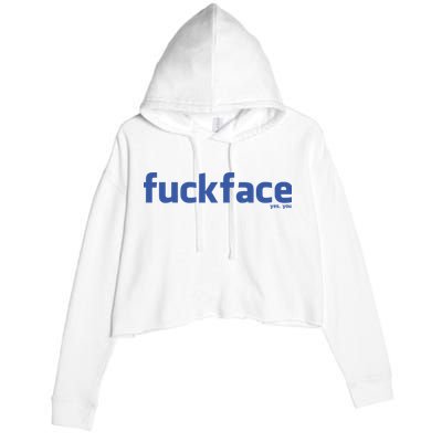 Fuckface Yes You Crop Fleece Hoodie