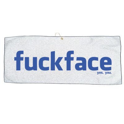 Fuckface Yes You Large Microfiber Waffle Golf Towel