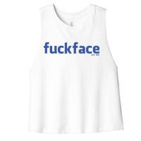 Fuckface Yes You Women's Racerback Cropped Tank